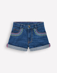 Denim Shorts-Mid Vintage Embroidered / Boden On sale