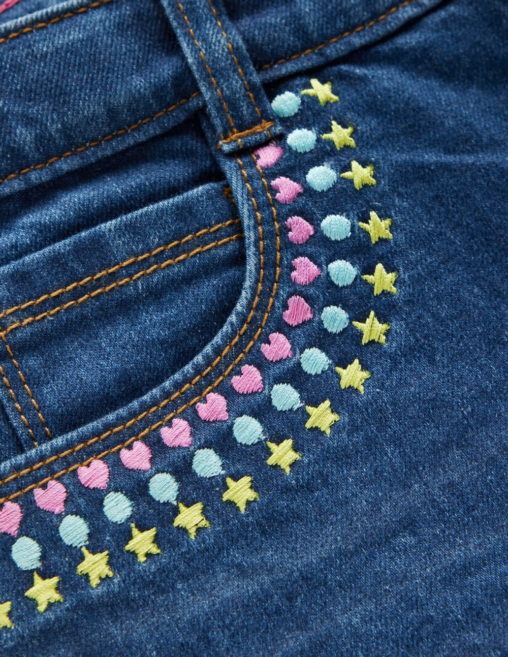 Denim Shorts-Mid Vintage Embroidered / Boden On sale