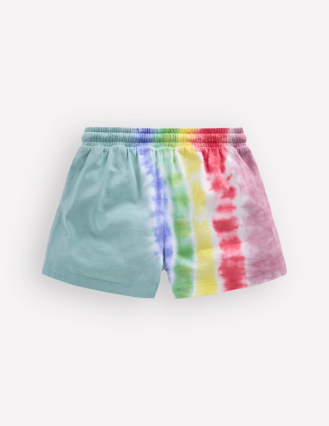 Tie Dye Logo Shorts-Dawn Blue Rainbow / Boden