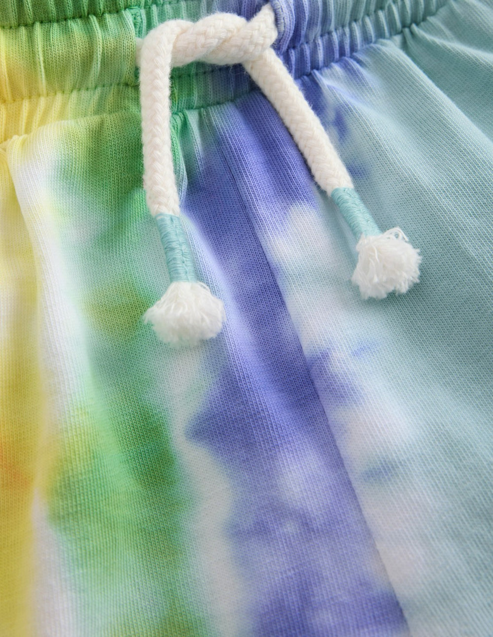 Tie Dye Logo Shorts-Dawn Blue Rainbow / Boden