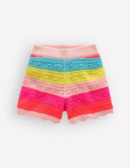 Knitted Shorts-Neon Multi Stripe / Boden Online