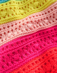 Knitted Shorts-Neon Multi Stripe / Boden Online