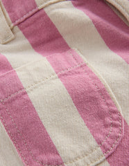 Patch Pocket Shorts-Pink Stripe / Boden us