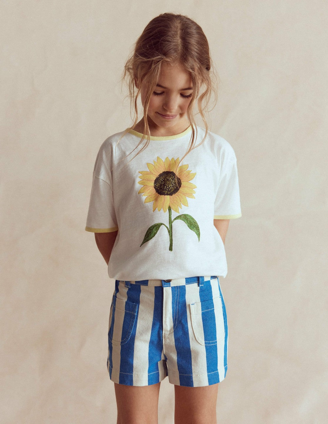 Patch Pocket Shorts-Kingfisher Blue/ Ivory / Boden