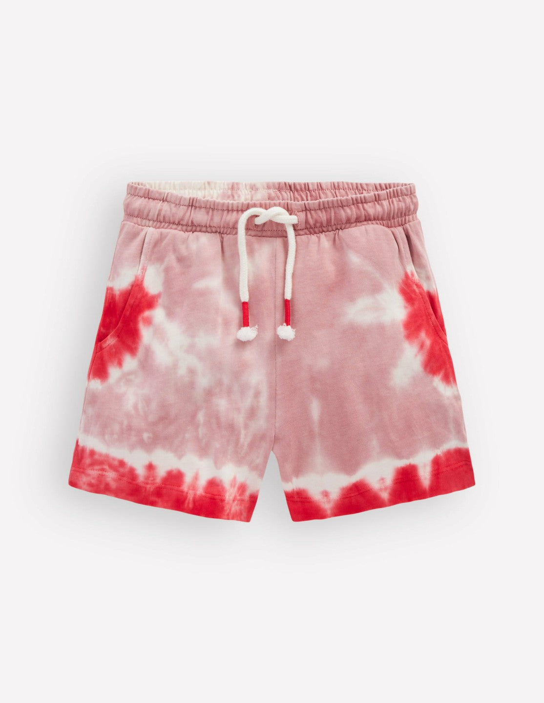 Tie Dye Logo Shorts-Vintage Pink / Boden Sale