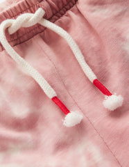 Tie Dye Logo Shorts-Vintage Pink / Boden Sale