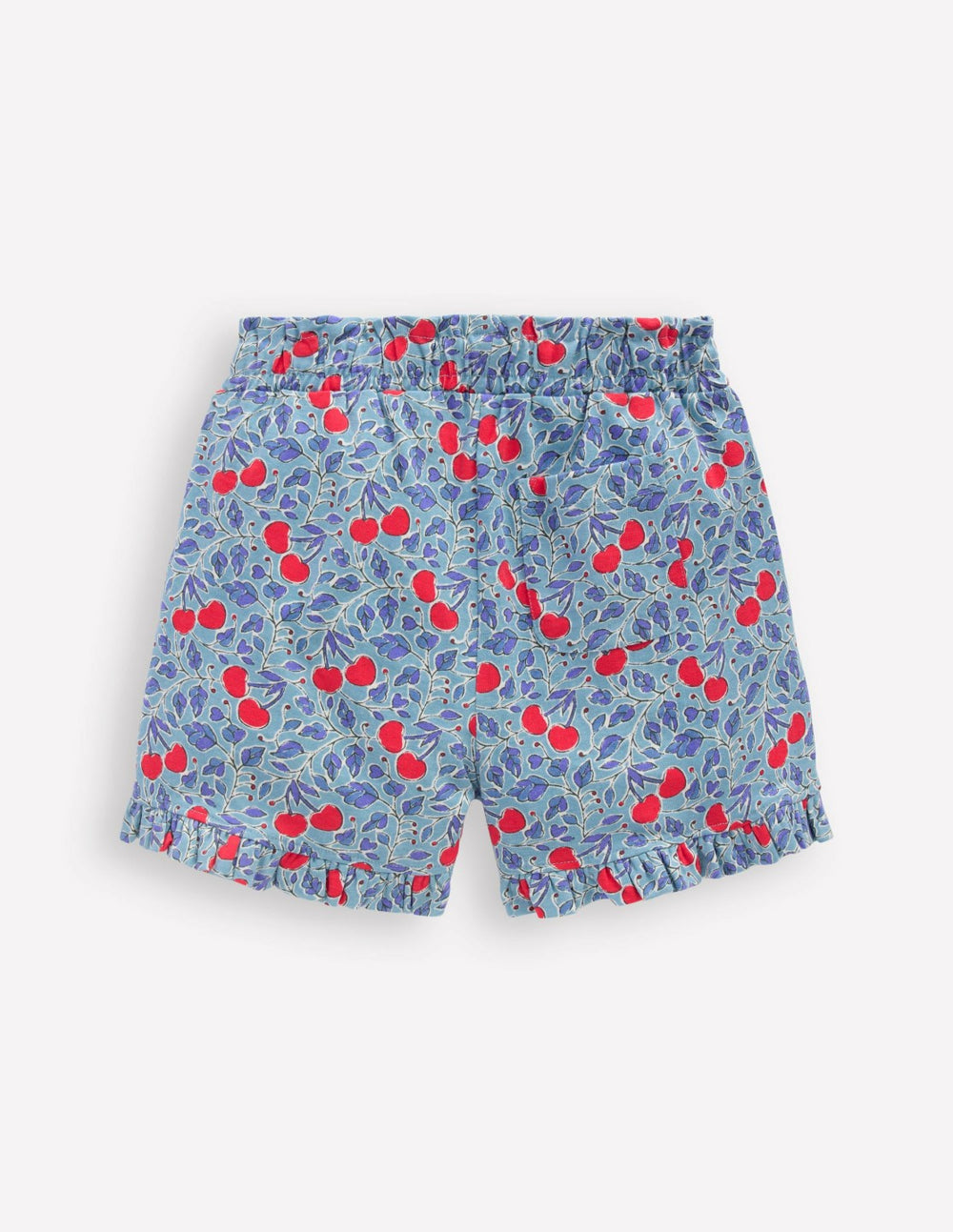 Pretty Jersey Shorts-Cloud Blue Cherry Vine / Boden Sale