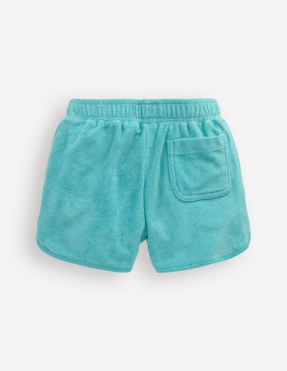 Towelling Embroidered Shorts-Blue Embroidery / Boden Online