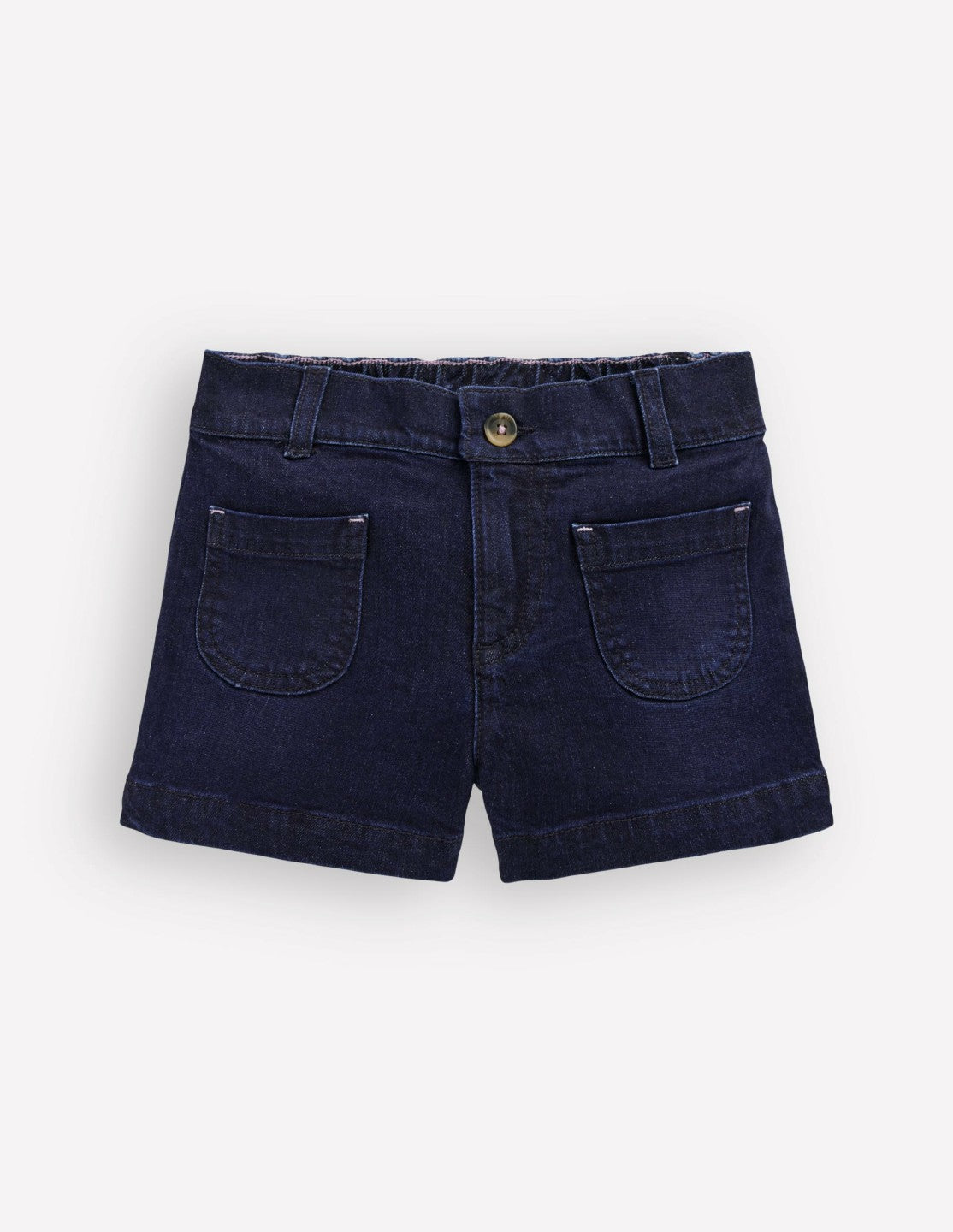 Patch Pocket Shorts-Dark Wash Denim / Boden