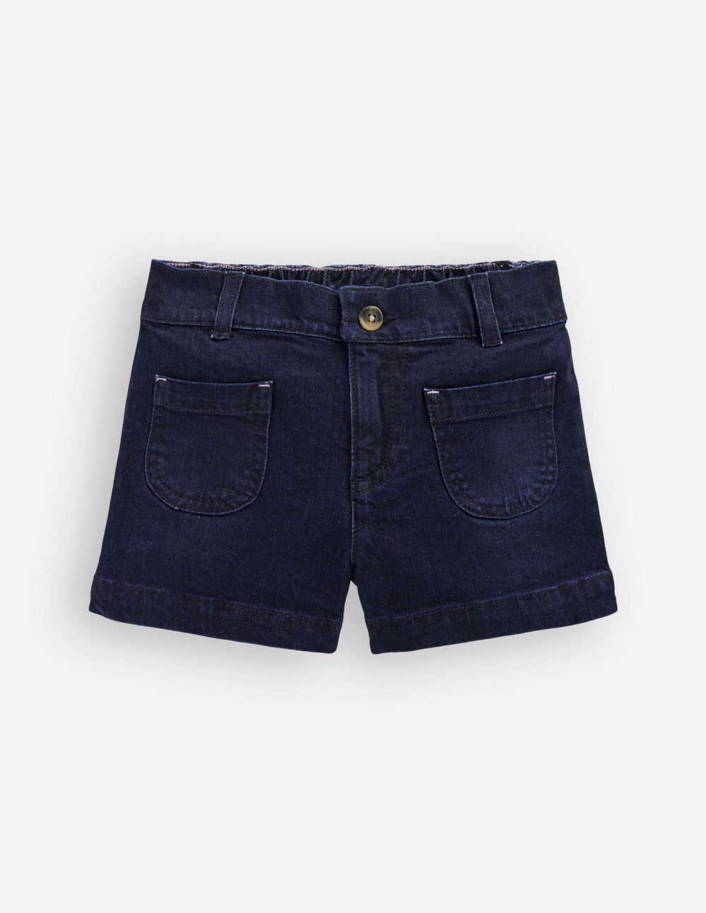 Patch Pocket Shorts-Dark Wash Denim / Boden