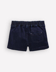 Patch Pocket Shorts-Dark Wash Denim / Boden