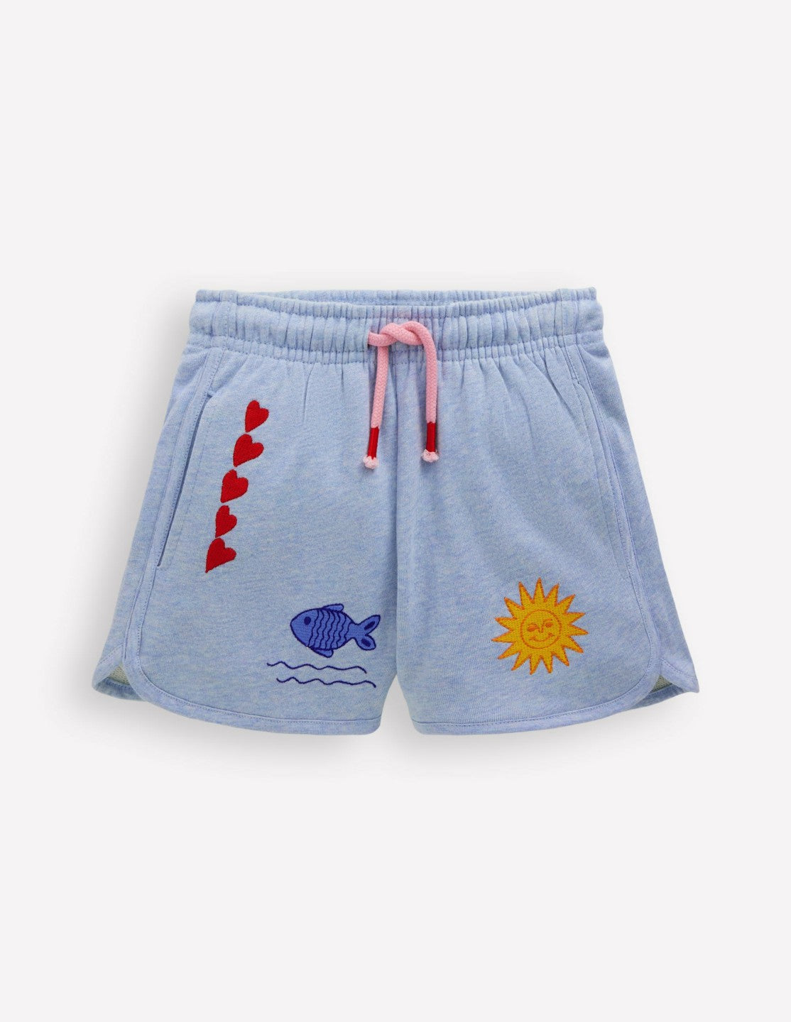 Jersey Boxing Short-Blue Embroidered / Boden Sale