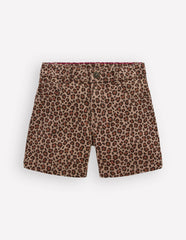 Denim Shorts-Leopard / Boden Outlet