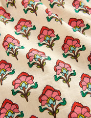 Frill Woven Shorts-Woodblock Ivory Floral / Boden Discount