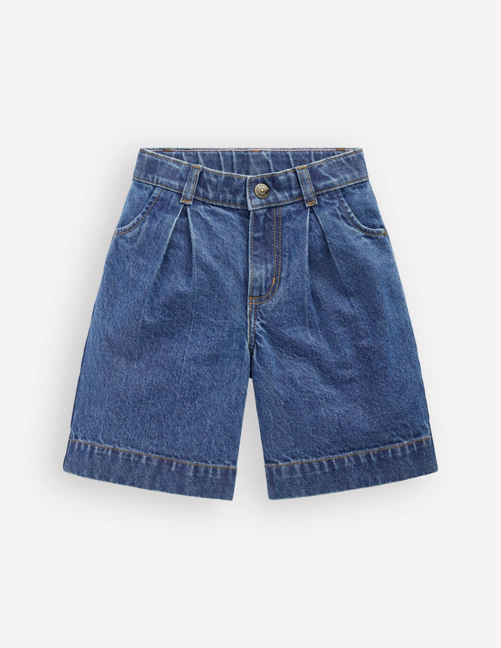 Long Denim Shorts-Mid Vintage Denim / Boden us