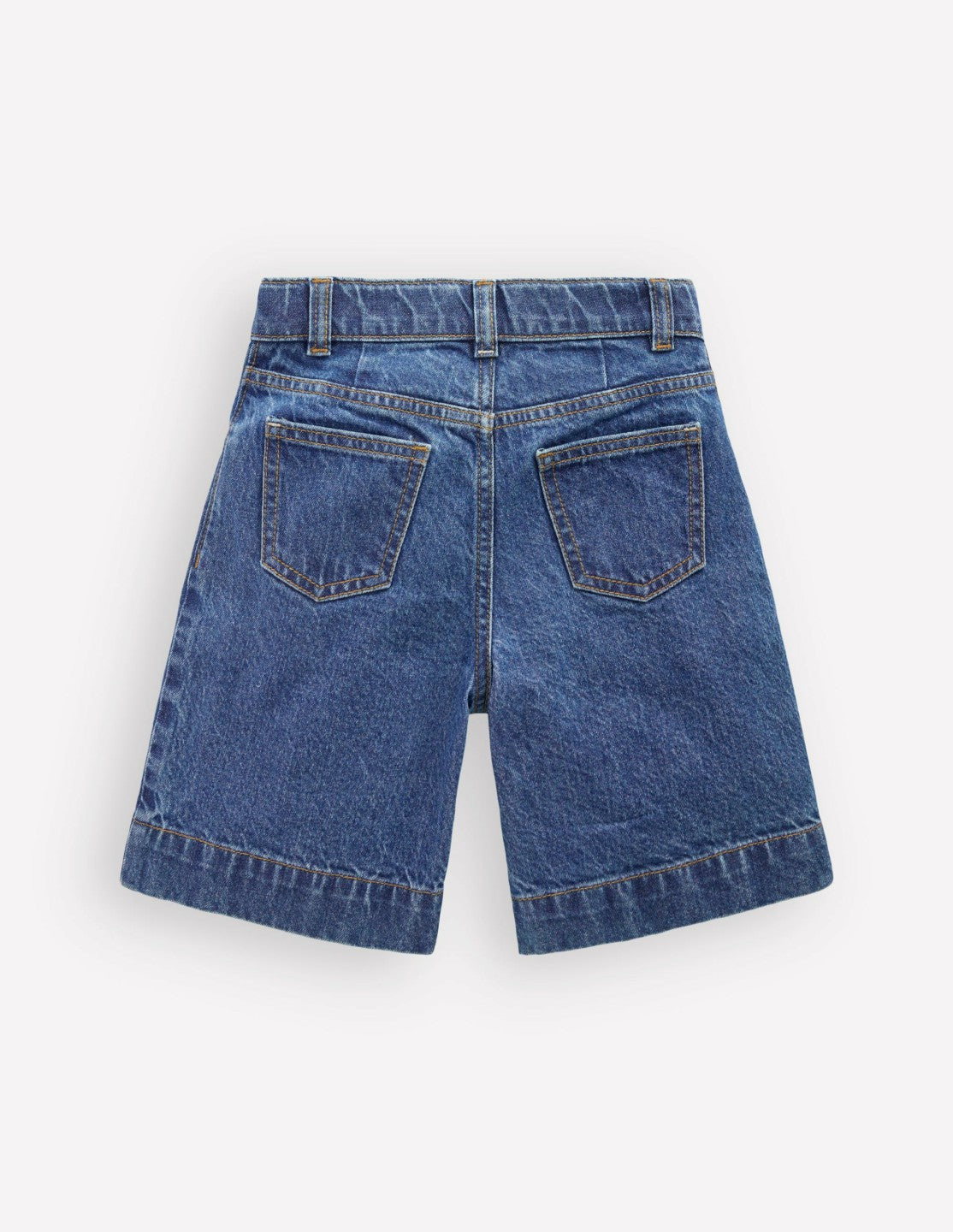 Long Denim Shorts-Mid Vintage Denim / Boden us