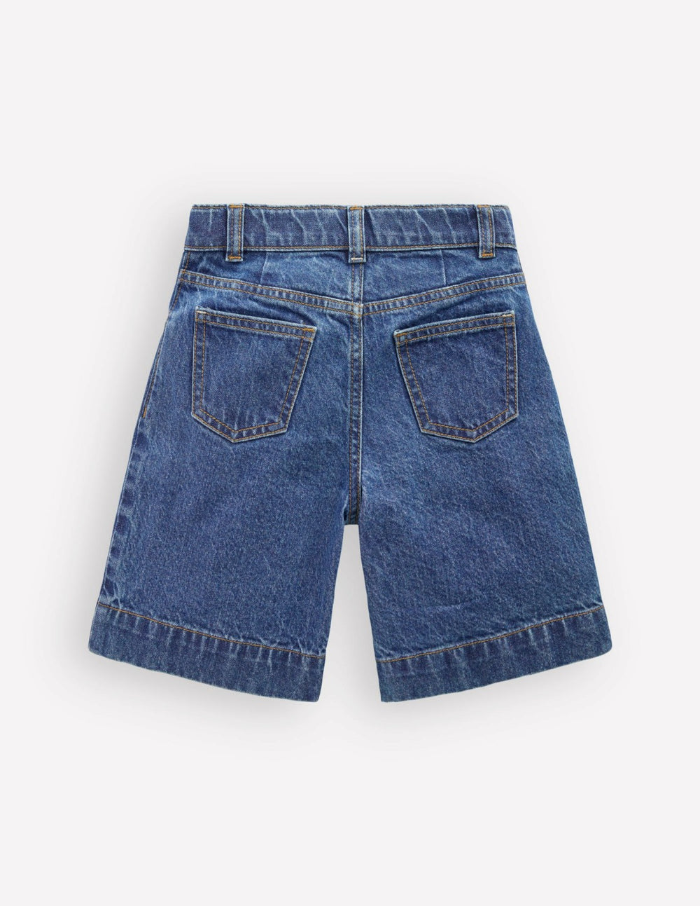 Long Denim Shorts-Mid Vintage Denim / Boden us