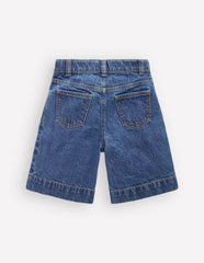 Long Denim Shorts-Mid Vintage Denim / Boden us