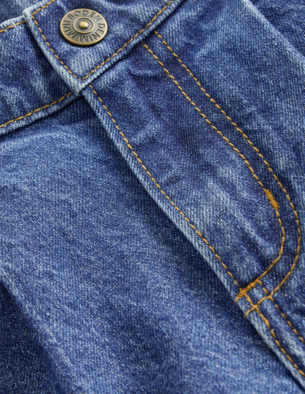 Long Denim Shorts-Mid Vintage Denim / Boden us