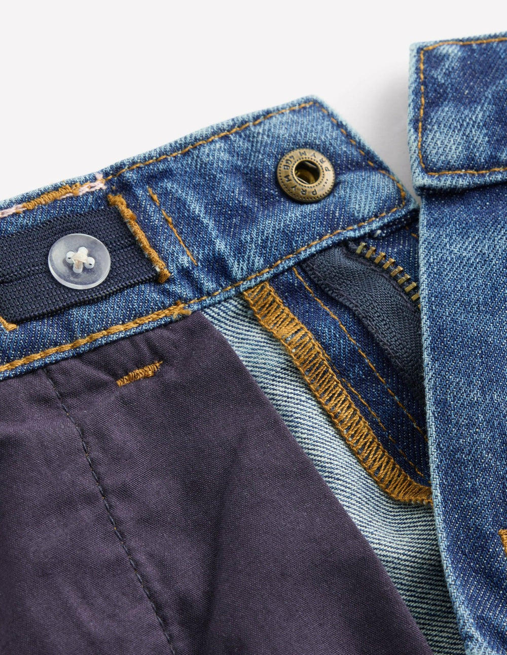 Long Denim Shorts-Mid Vintage Denim / Boden us