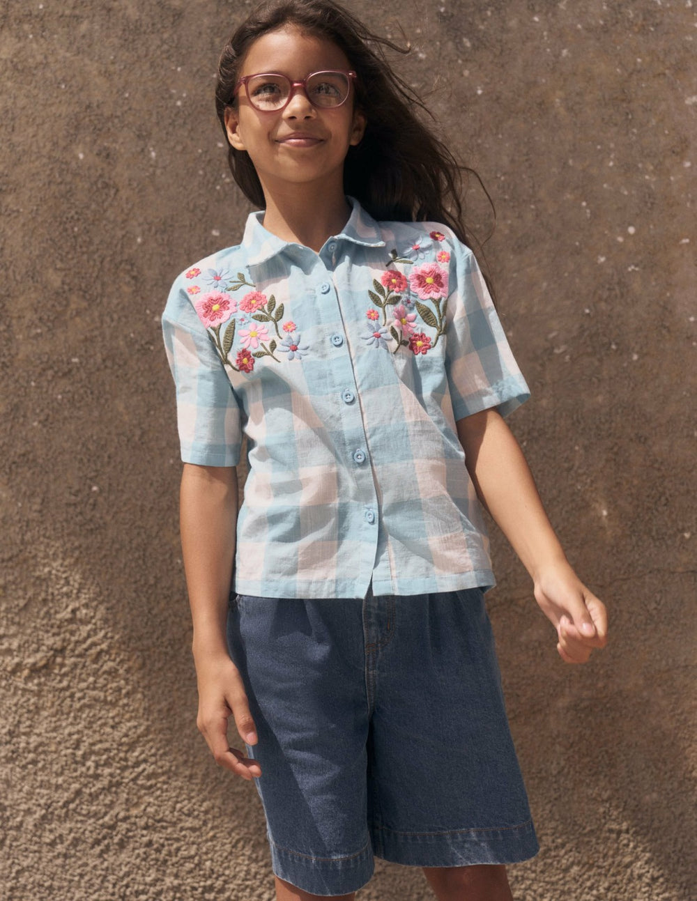 Long Denim Shorts-Mid Vintage Denim / Boden us