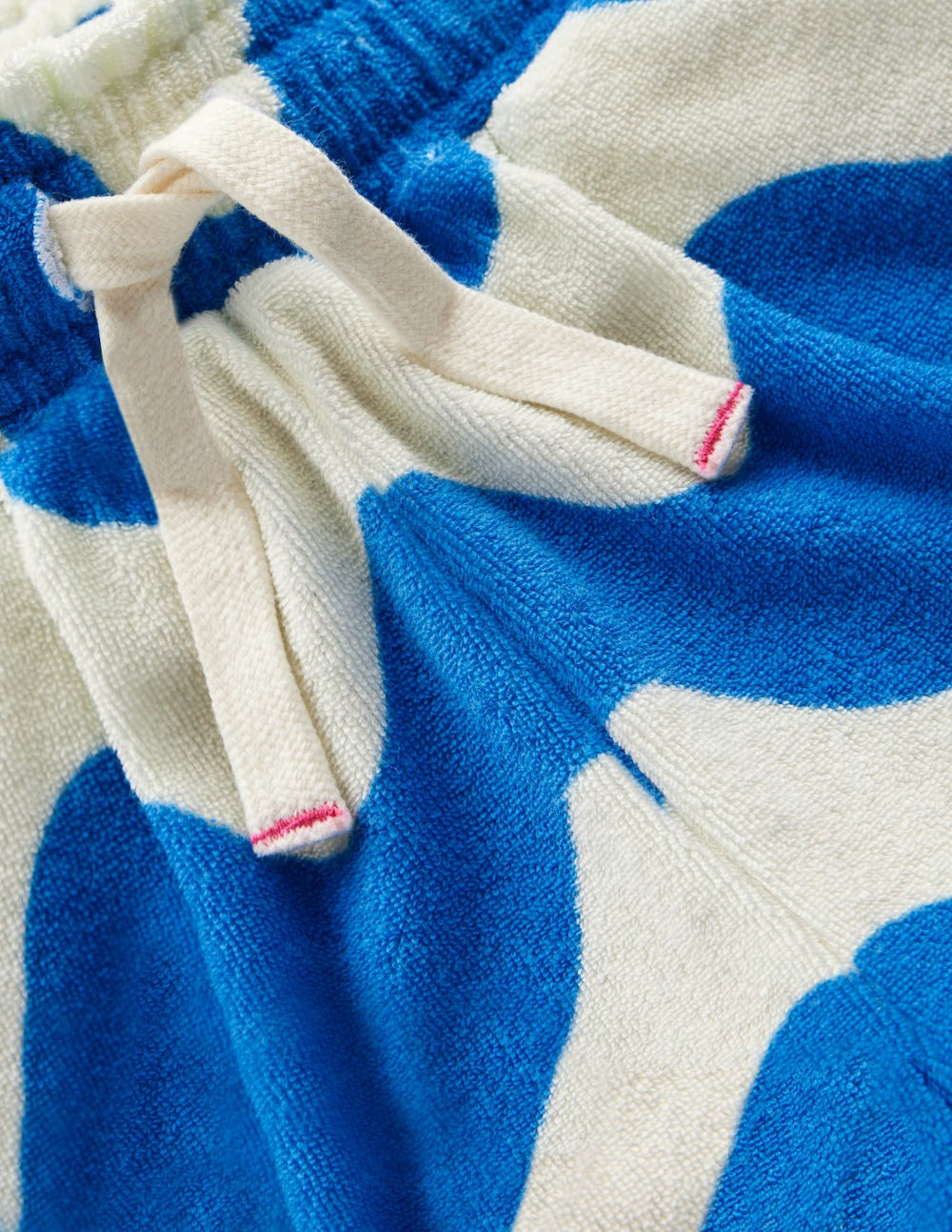 Towelling Ruffle Shorts-Blue Wave / Boden