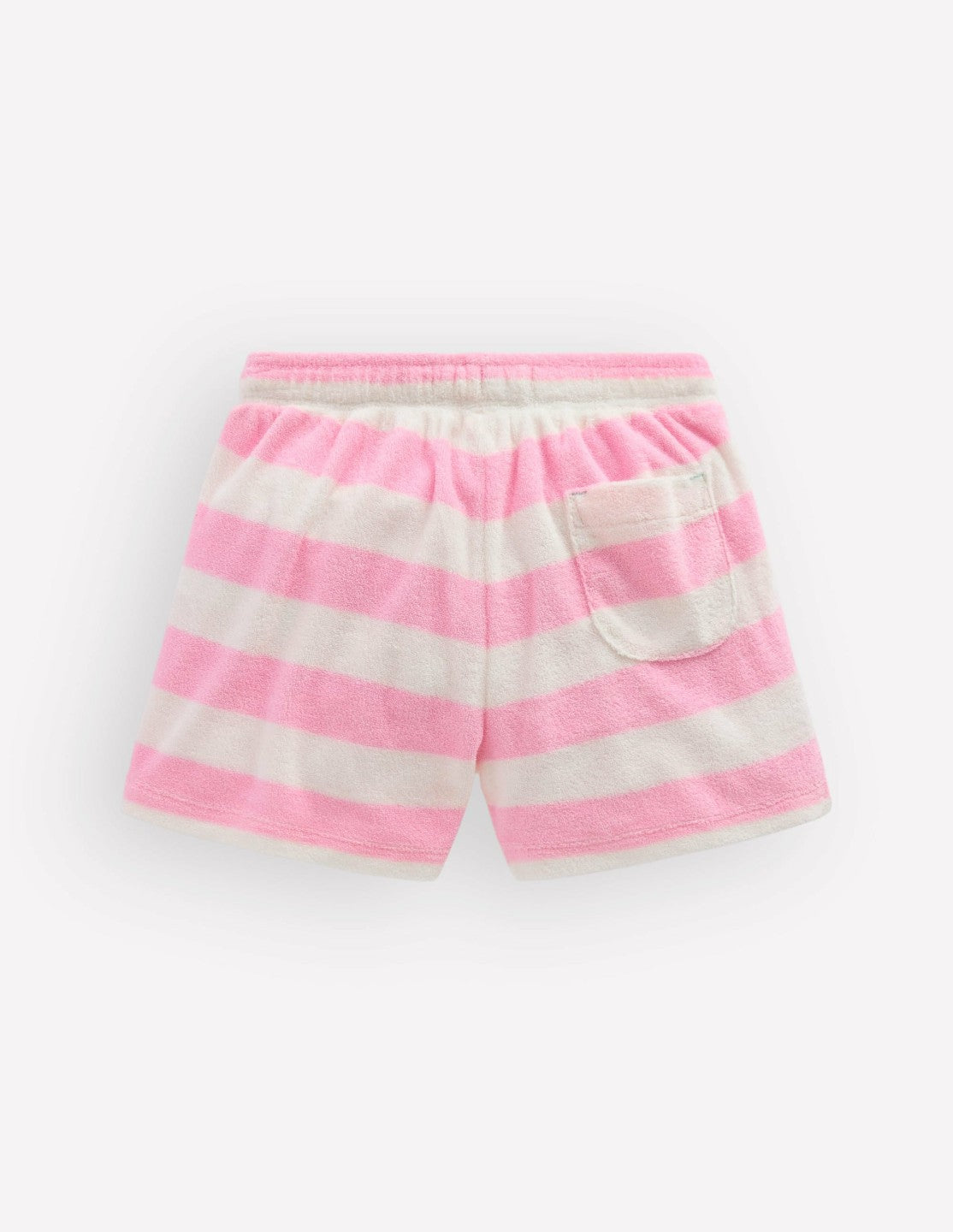 Patch Pocket Towelling short-Spring Blossom Pink Stripe / Boden Sale
