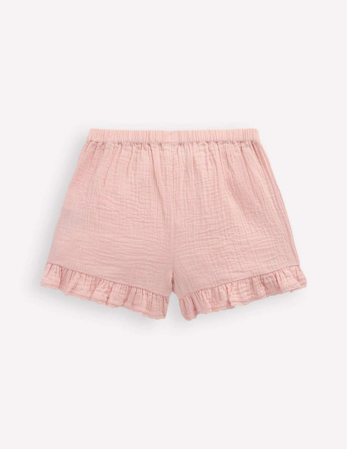 Frill Woven Shorts-Lotus Strawberry / Boden Outlet