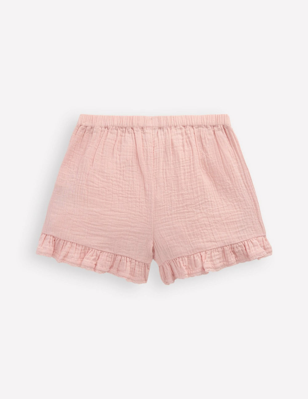 Frill Woven Shorts-Lotus Strawberry / Boden Outlet
