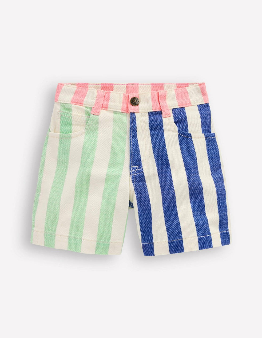 Denim Shorts-Multi Hotch Potch Stripe / Boden Sale