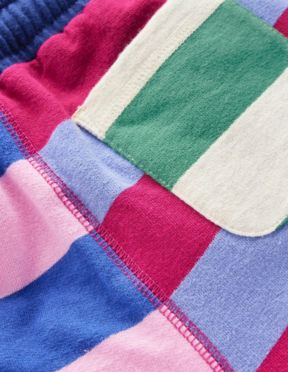 Printed Jersey Shorts-Multi Hotch Potch Stripe / Boden Online