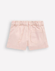 Patch Pocket Shorts-Pink Ticking Stripe / Boden Outlet