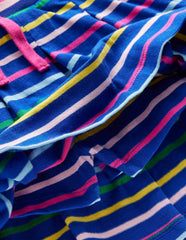 Pleated Jersey Skort-Navy Rainbow Stripe / Boden Discount