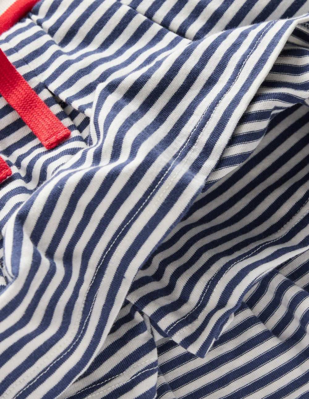 Pleated Jersey Skort-Navy Stripe / Boden us