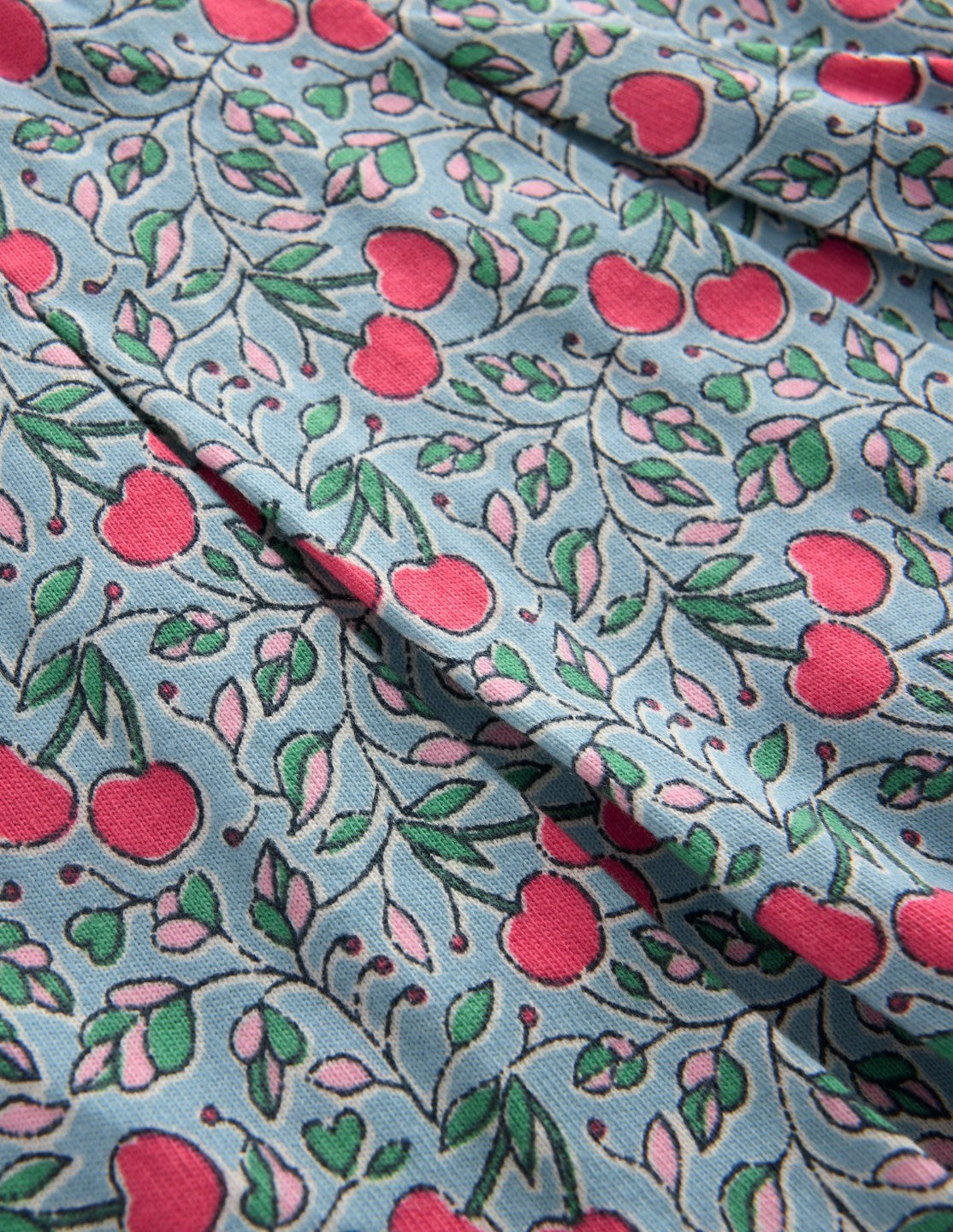 Pleated Jersey Skort-Blue Cherries / Boden Sale