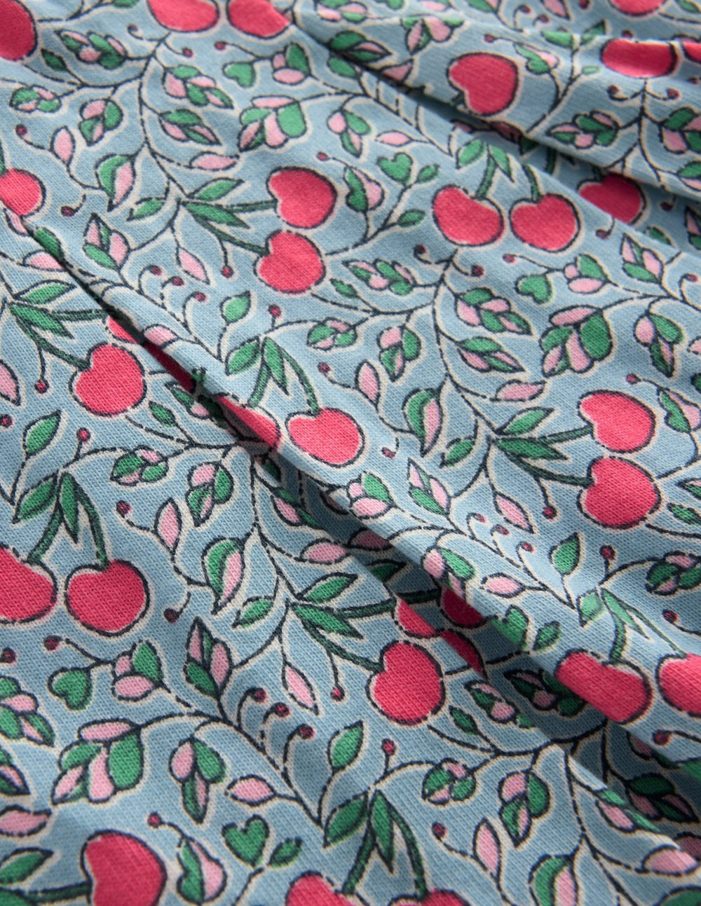 Pleated Jersey Skort-Blue Cherries / Boden Sale