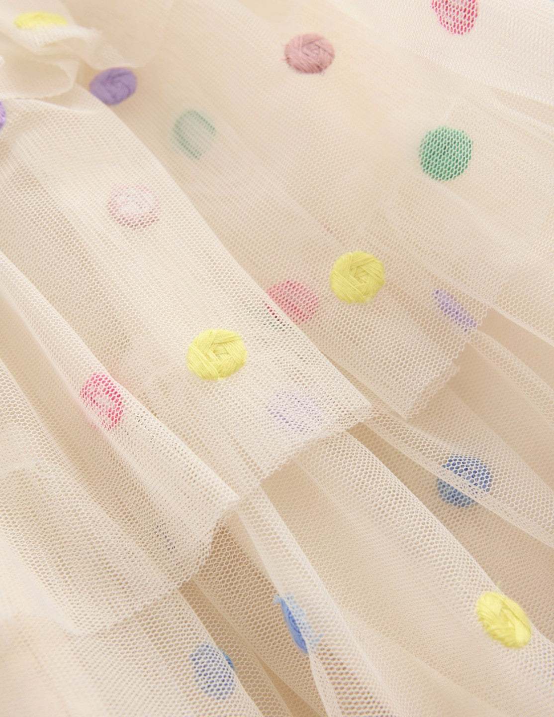 Tulle Interest Skirt-Soft Ivory Multi Spot / Boden Online