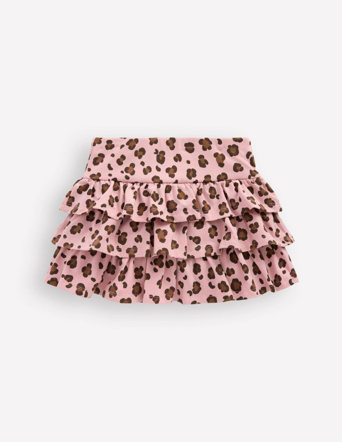 Frill Jersey Skort-Pink Leopard / Boden Discount