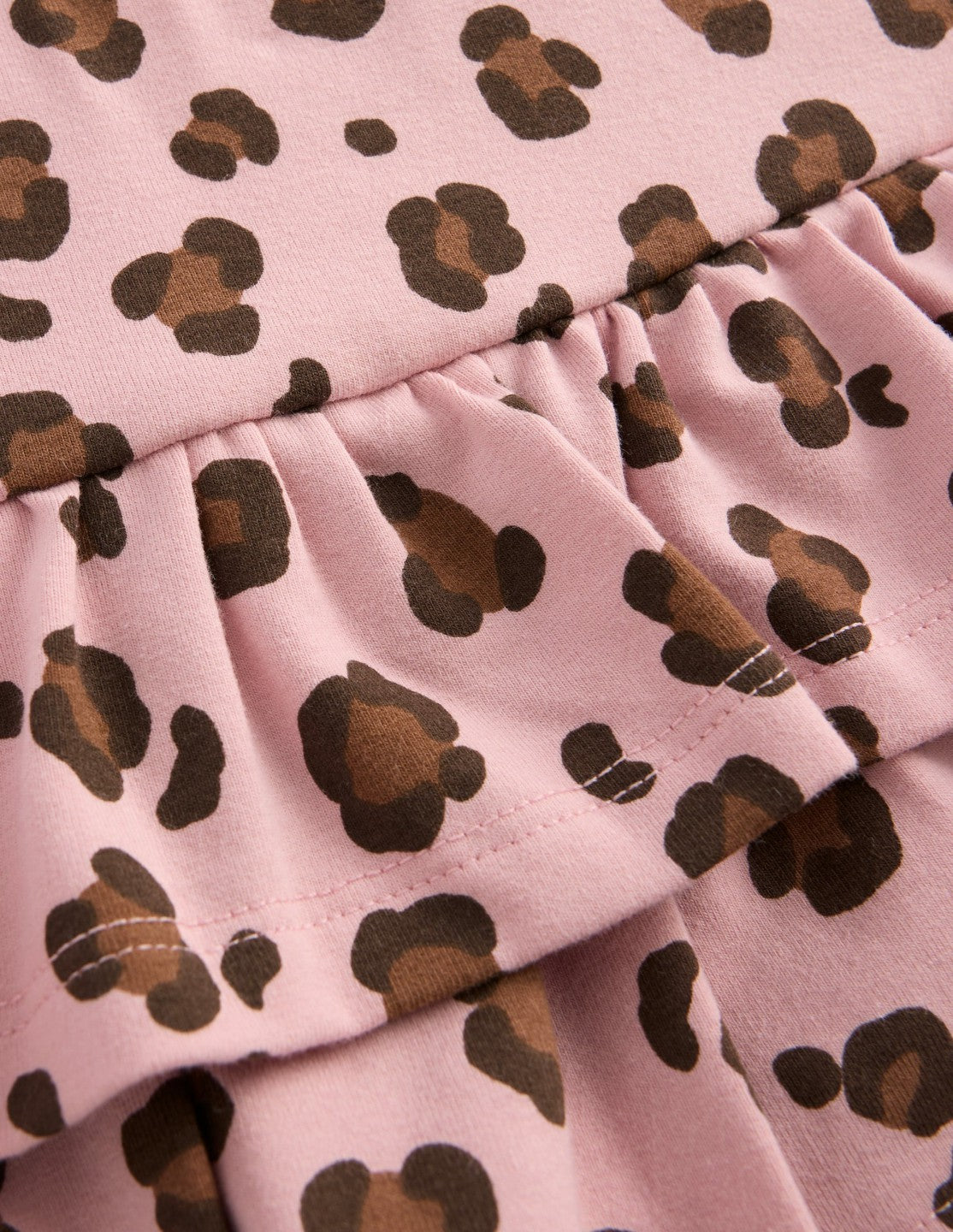 Frill Jersey Skort-Pink Leopard / Boden Discount