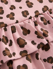 Frill Jersey Skort-Pink Leopard / Boden Discount