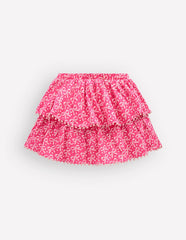 Ruffle Jersey Skort-Pink Ribbon / Boden On sale