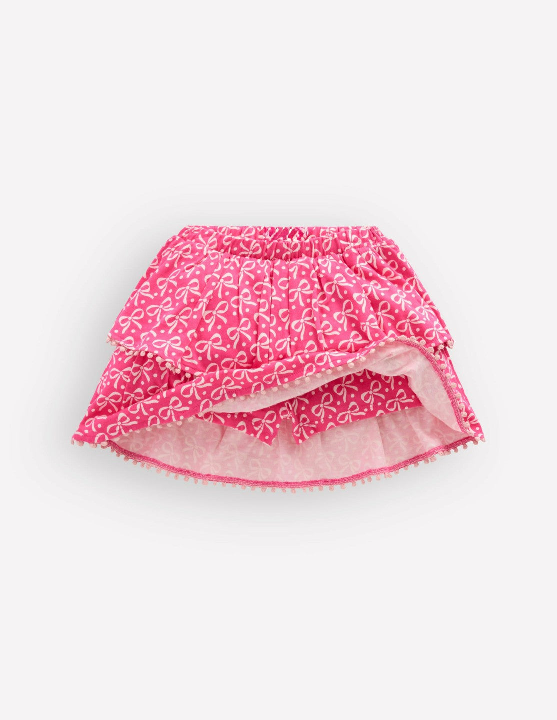 Ruffle Jersey Skort-Pink Ribbon / Boden On sale