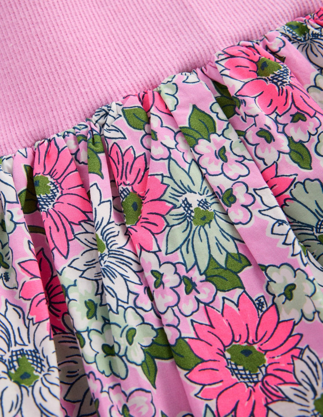 Bubble Hem Skirt-Water Lilly Pink Cornflower / Boden Online