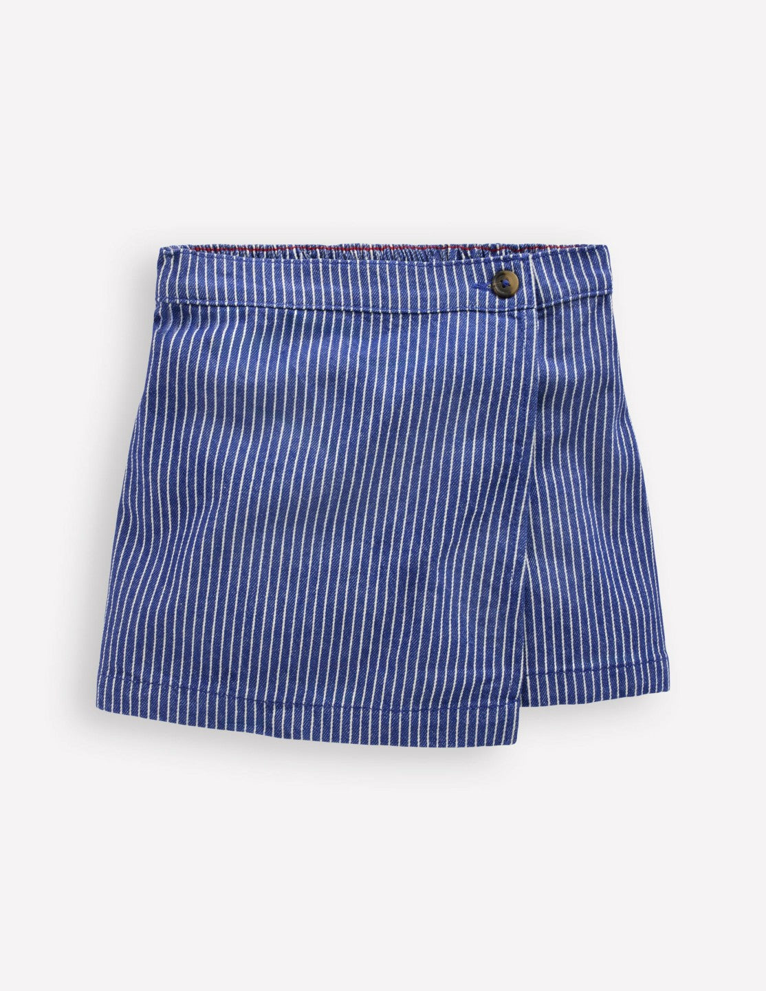Wrap Woven Skort-Sapphire Blue/ Ivory Stripe / Boden Outlet