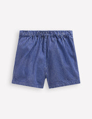 Wrap Woven Skort-Sapphire Blue/ Ivory Stripe / Boden Outlet
