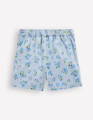 Wrap Woven Skort-Misty Blue Daisy / Boden Discount