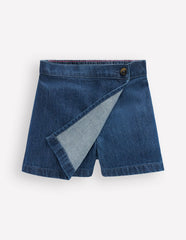 Wrap Woven Skort-Mid Vintage / Boden us
