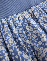 Bubble Hem Skirt-Wave Blue Vintage Ditsy Floral / Boden Sale