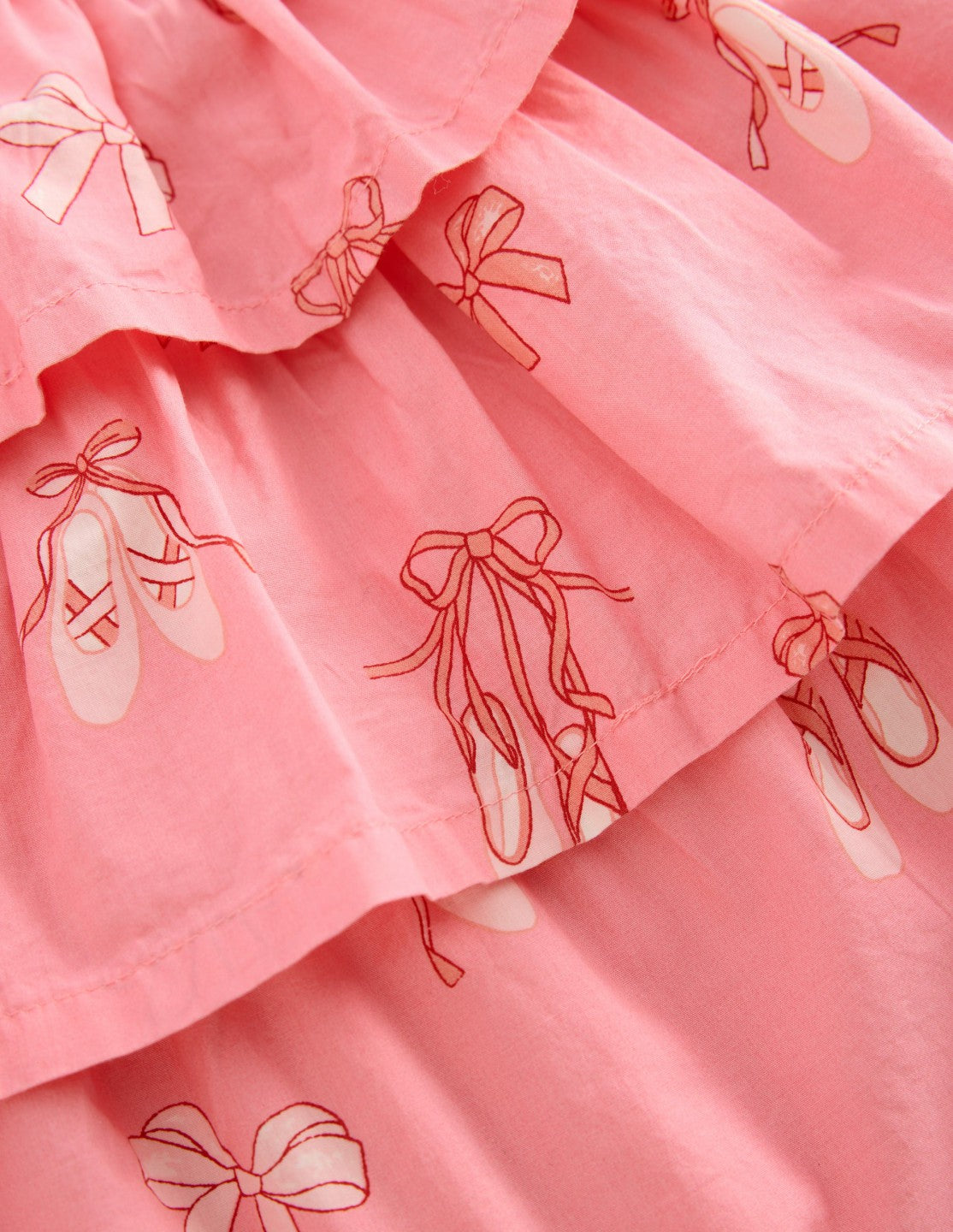 Ruffle Tiered Skirt-Pale Pink Ballet Shoes / Boden Online