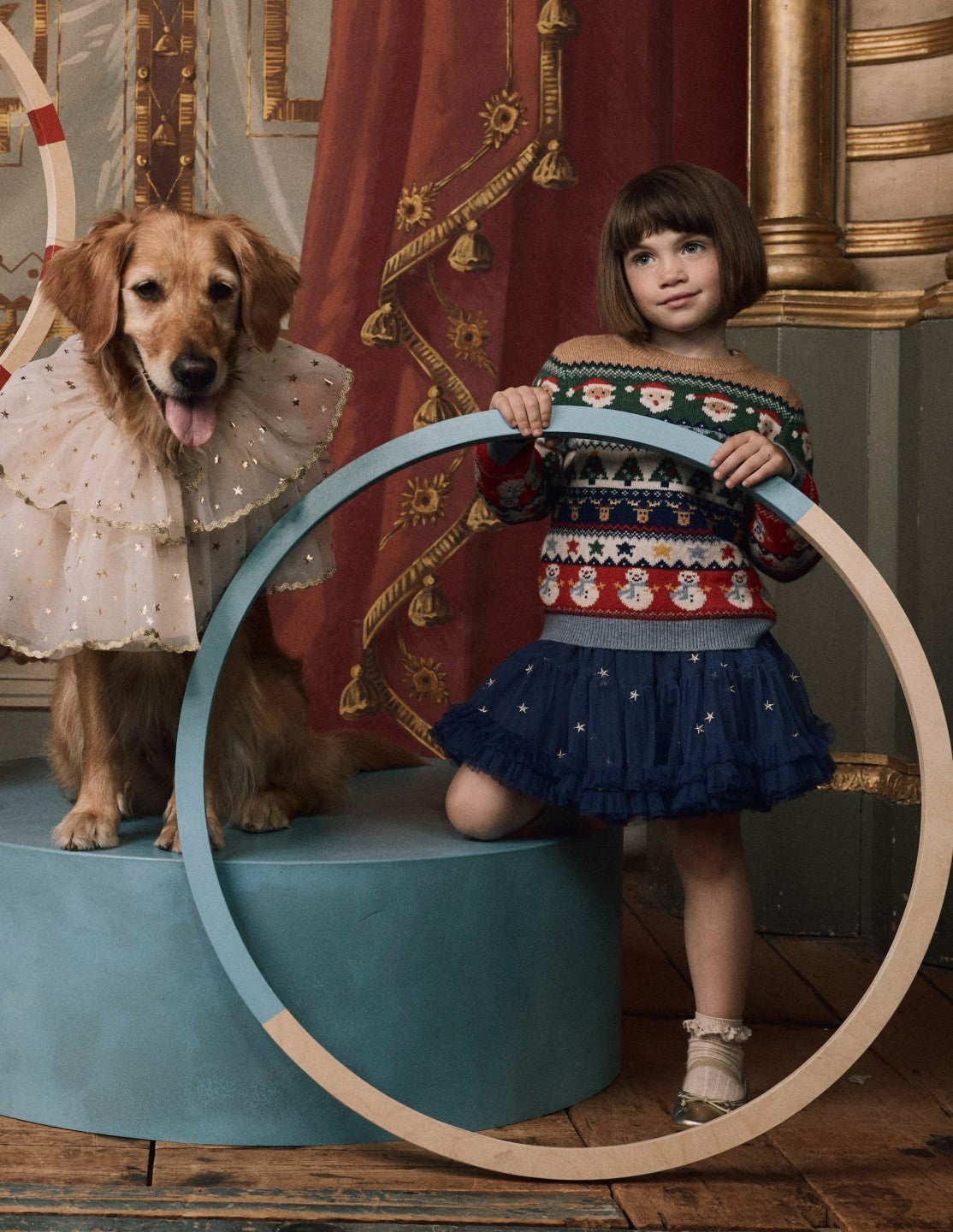 Interest Tulle Skirt-Navy Stars / Boden Outlet